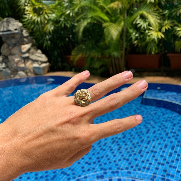 CHANEL Jewelry - CHANEL Camellia CC Cocktail Ring